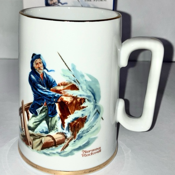 Norman Rockwell’s 1985 3 Porcelain Tankards Long John Silvers Collectibles VTG - Picture 13 of 16
